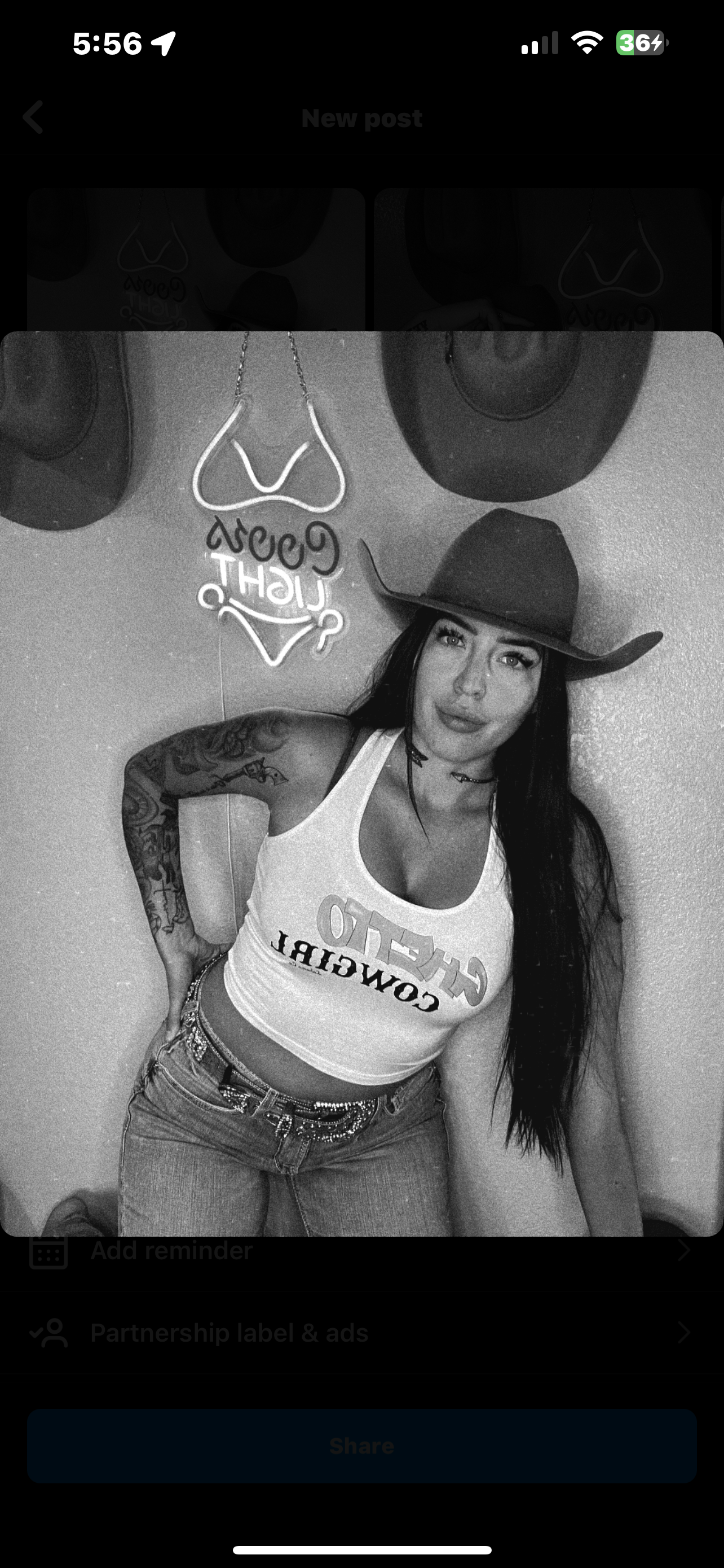 Black Ghetto Cowgirl Crop