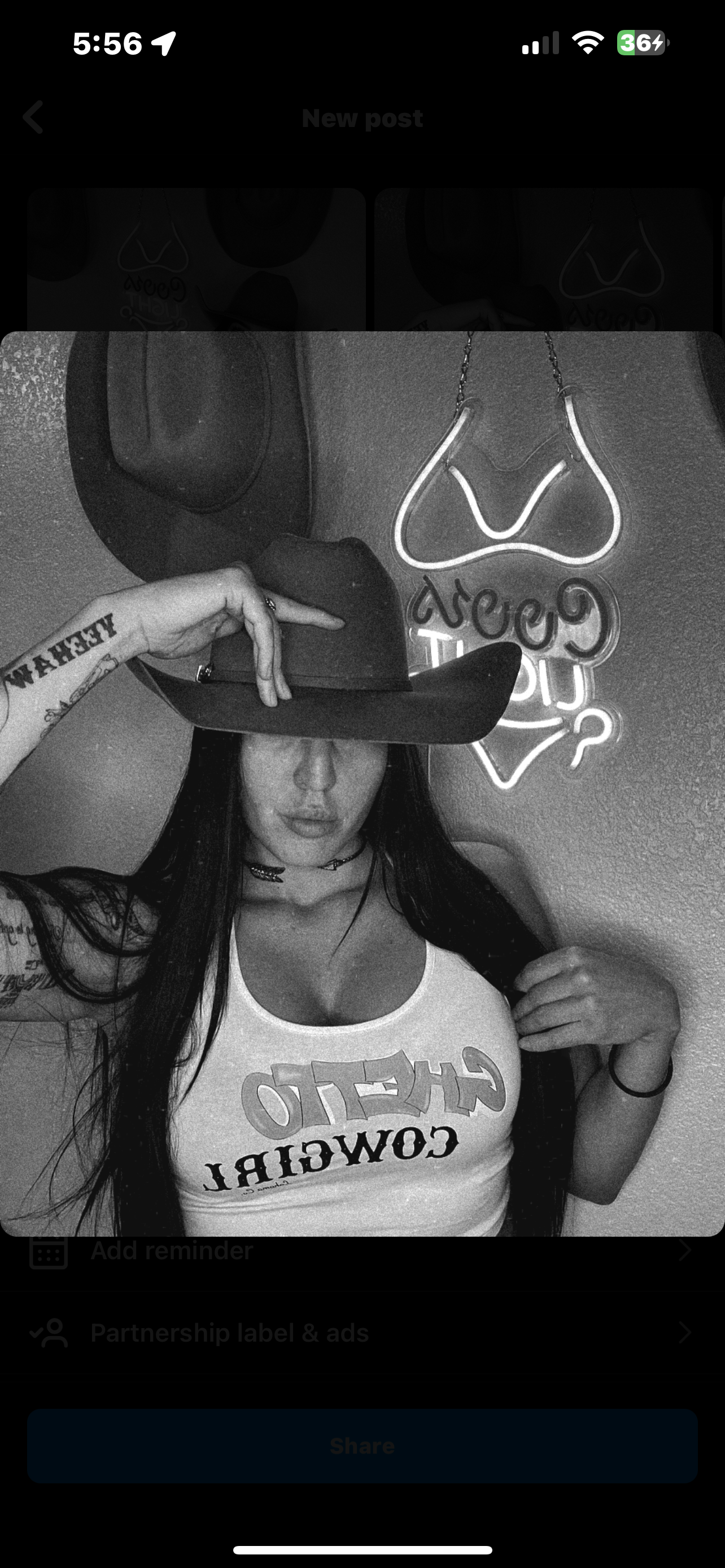 Black Ghetto Cowgirl Crop